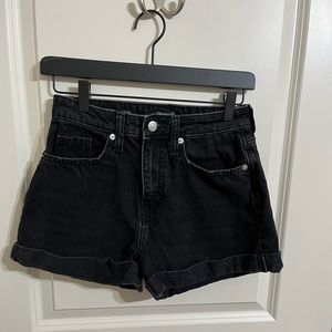 Black High Wasted Shorts